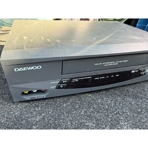 Daewoo DV-T8DN VHS VCR Video Cassette Recorder Hi-Fi Stereo Player Grey